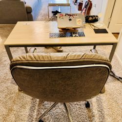 Office Desk And Office Chair 
