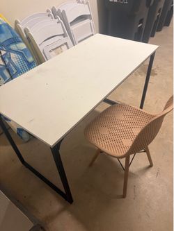 Desk and chair