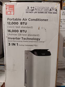16000btu dual inventer portable ac by Dura/ ultra quite/ wifi smart.  Complete Set new with warranty.