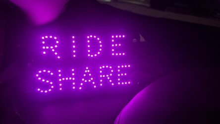 Rideshare Light up Sign