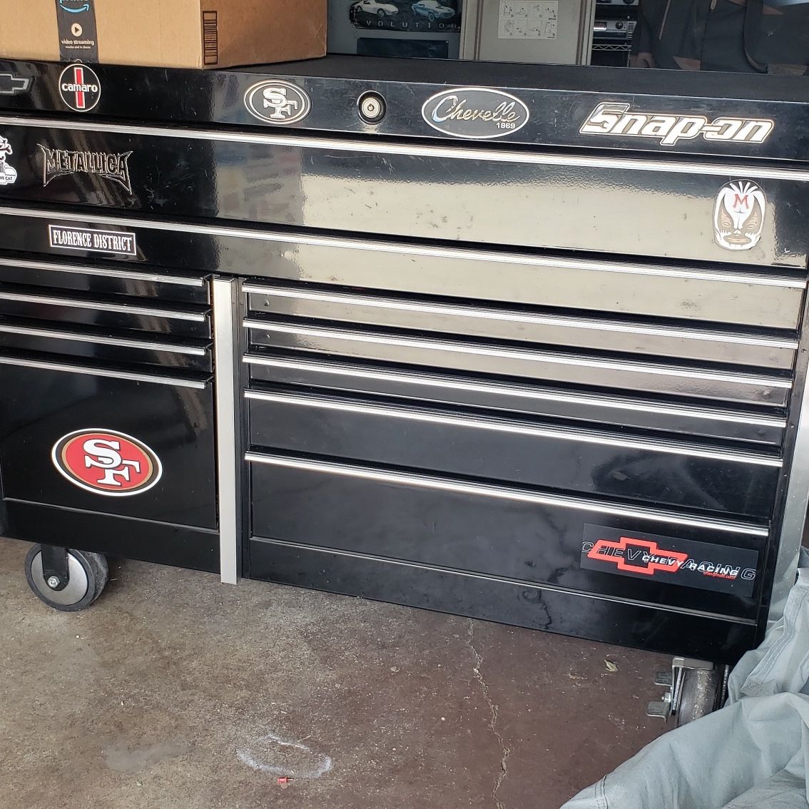 Snap On Black Tool Box 39.5" Tall X 54" Wide X 2' Deep