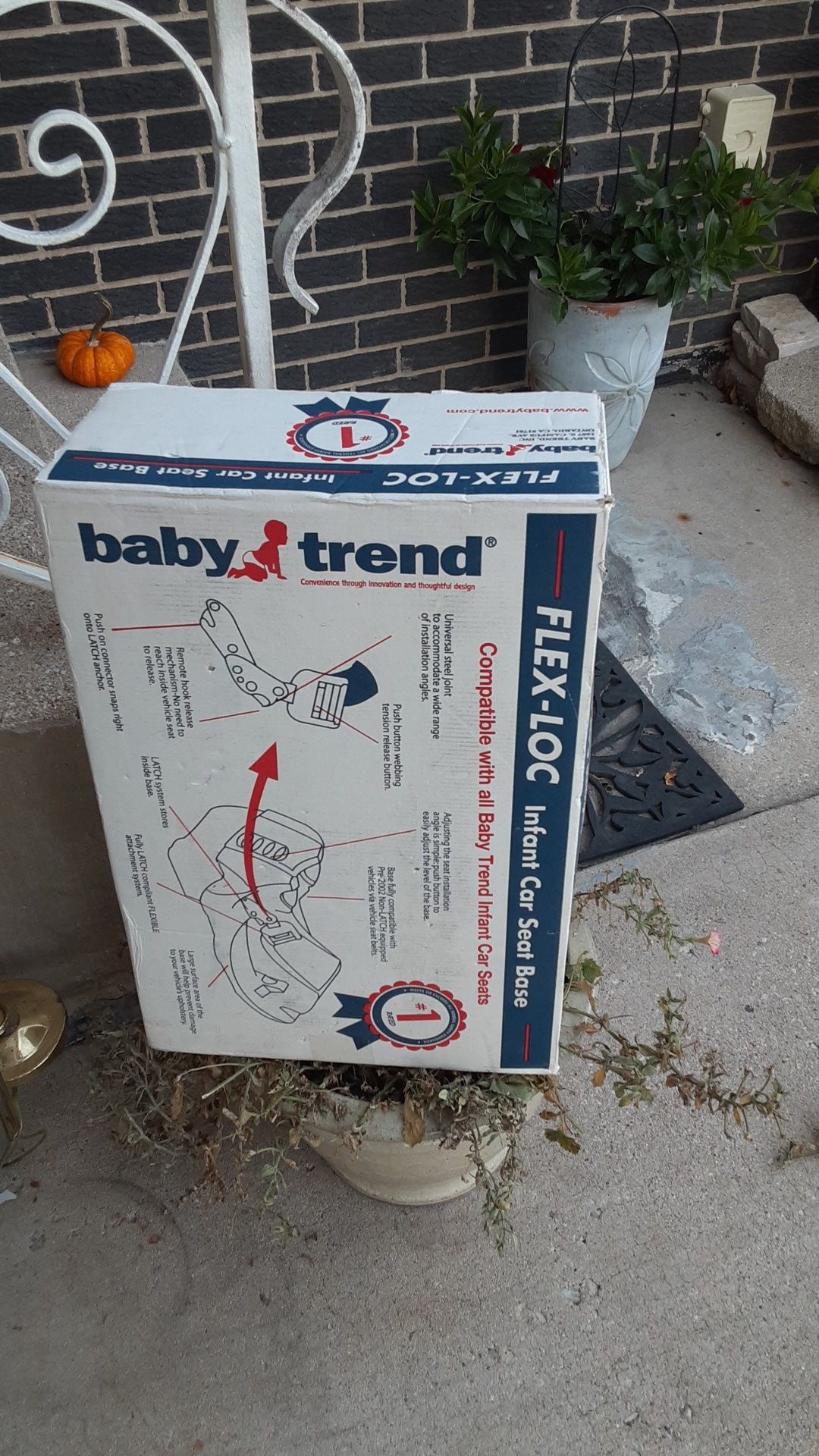 Infant car seat base