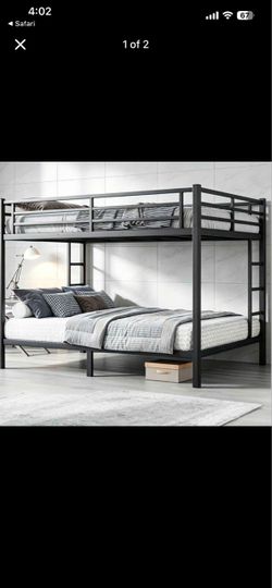 Black Metal Bunk Bed Frame