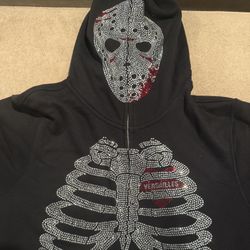 Versailles US, Limited Edition Men’s Jason Full Face Zip Up Jacket Black Size Medium 