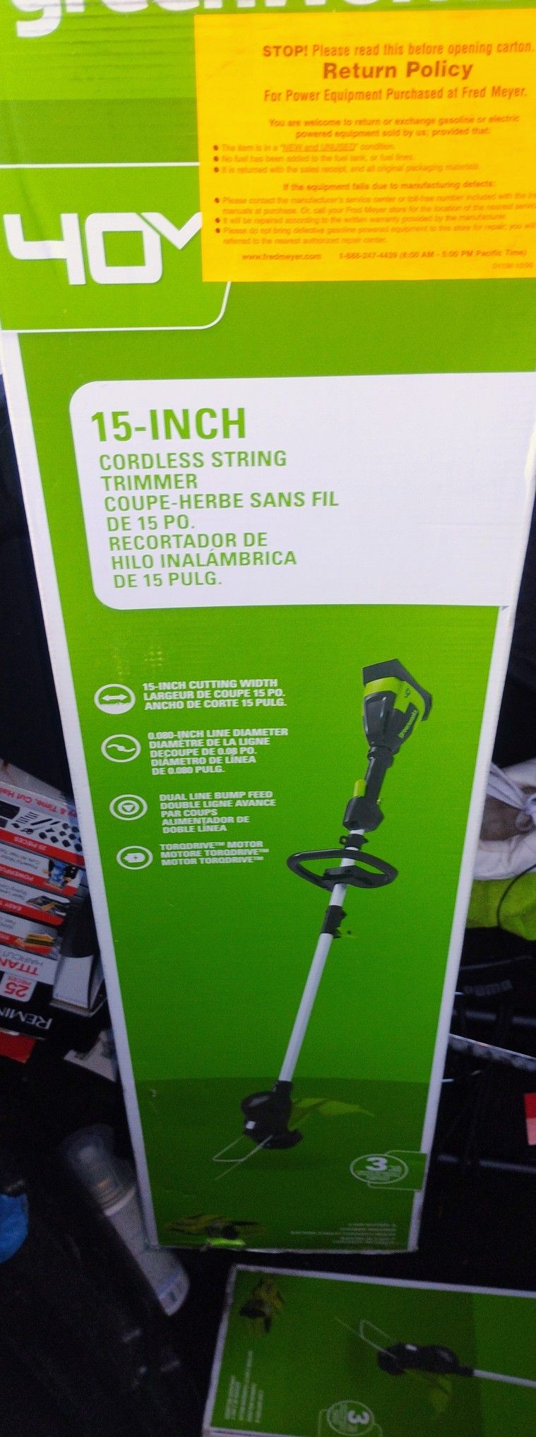15 Inch Weed Wacker 