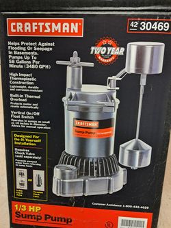 BRAND NEW CRAFTSMAN SUMP PUMP