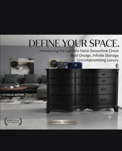 Lumière Noire Serpentine Chest of Drawers