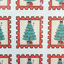 Pack Of 4 Christmas Stamp Planner Stickers