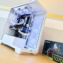 Gaming PC Custom Built by AREA-51  ✅Full White🕹Full RGB Set,Intel i7/32GB RAM/2TB🖥1 Yr Wrnty‼️ RTX 5070 GPU💥$0 Down Finance Now✅