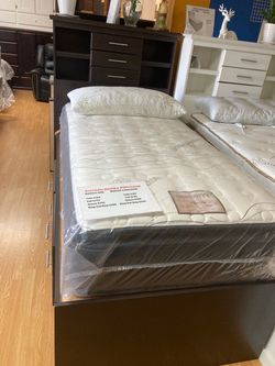 Jumbo pillow top twin mattress only