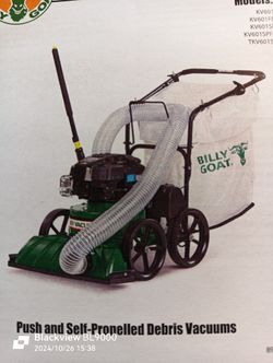 Billy Goat KV601SP Leaf and Litter Vacuum