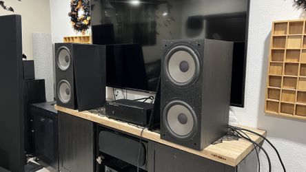 Kinergetic SW-100 Subwoofers 4- 10” SEAS Long Throw Drivers And BSC-200 Subwoofer Amp With Built In Crossover 