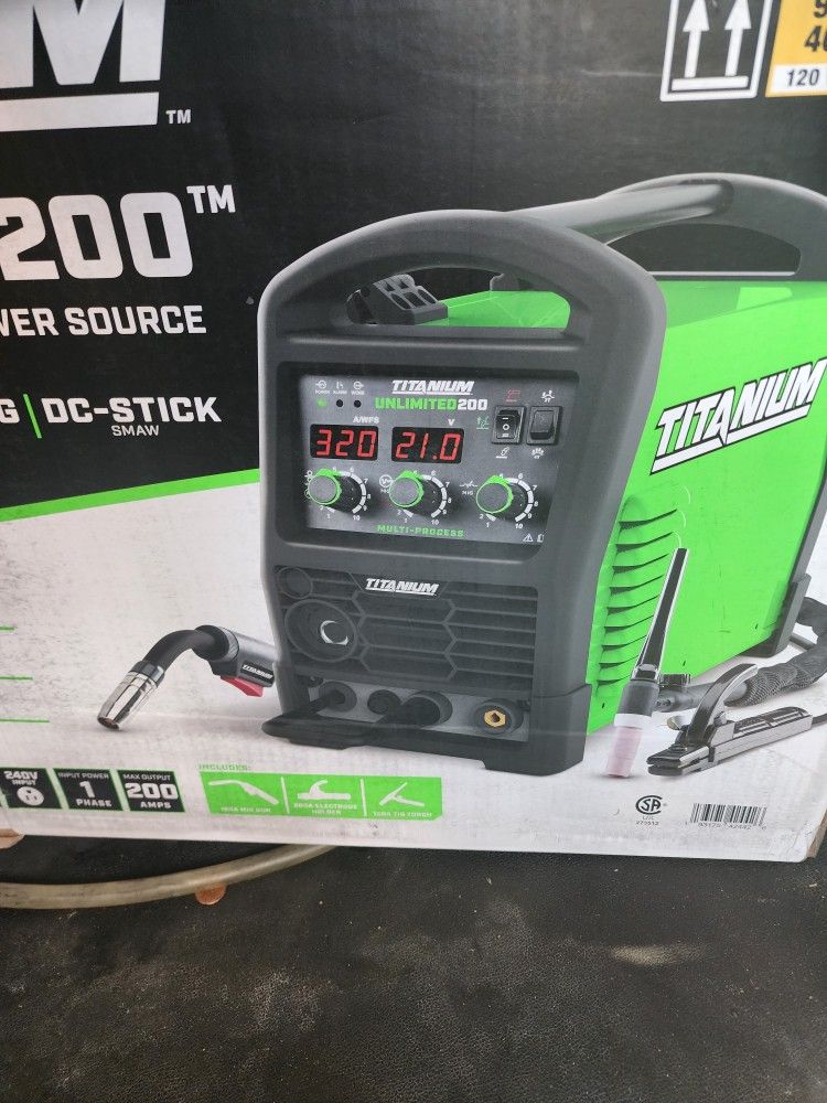 TITANIUM UNLIMITED 200 Professional Multi-Process Welder with 120/240V Input
