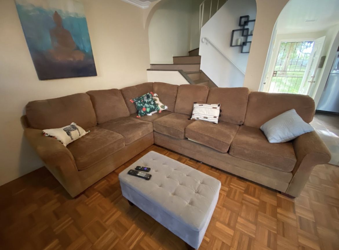 Brown Sectional Couch