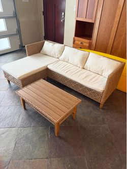 Outdoor Couch - L shape - low profile sectional