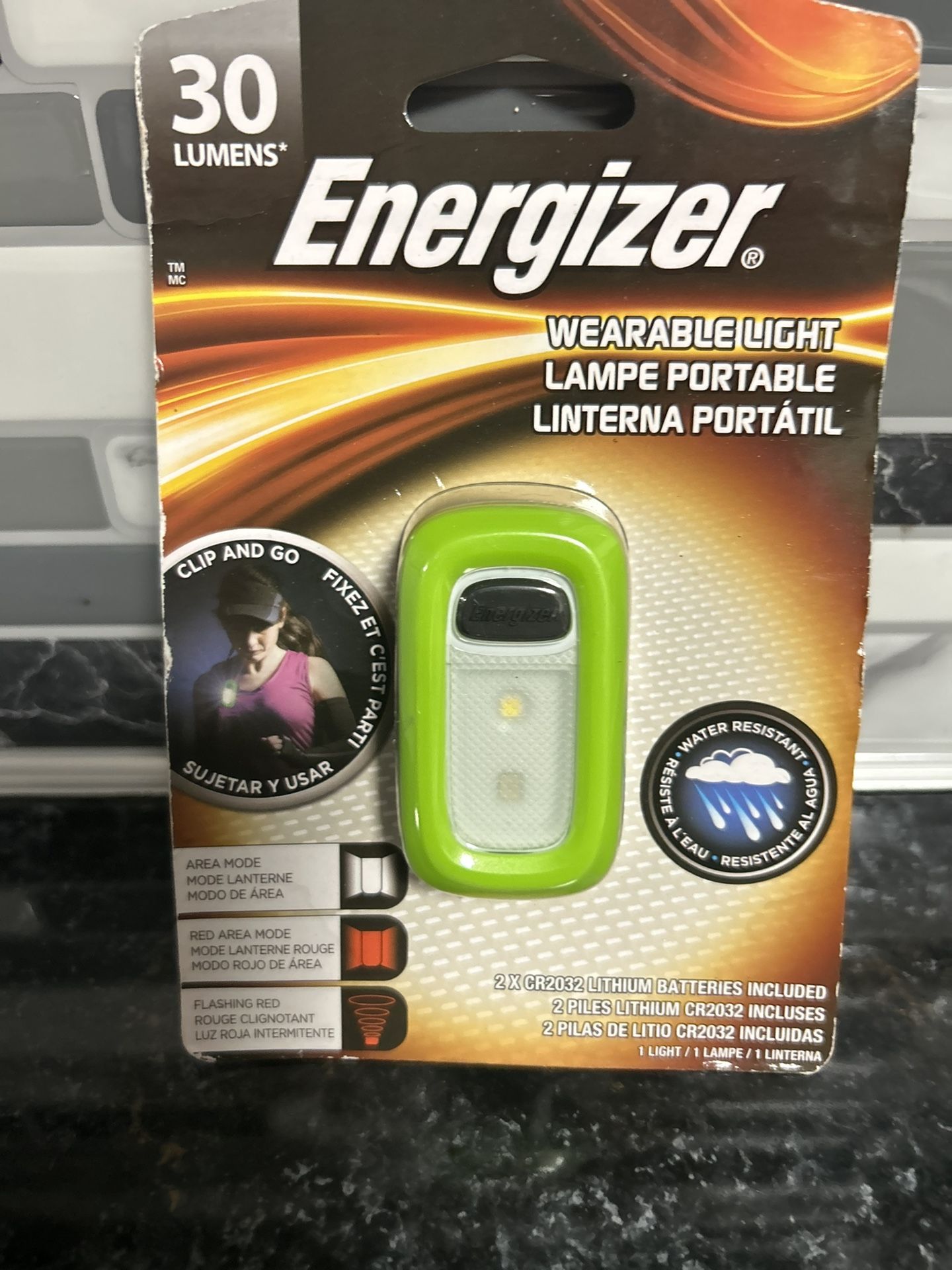 Energizer 30 Lumens Wearable Safety Light