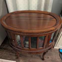 Antique End Tables With Detachable Breakfast Serving Trays