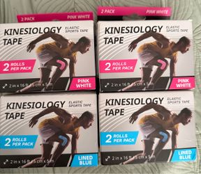 Kinesiology Elastic Sports Tape 4-Pack