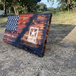 Wooden American Flag