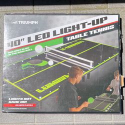 Triumph LED 40” Ping Pong Table