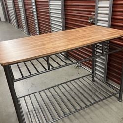 Table accent trend sourcing ltd kitchen counter Table / island with vinyl top