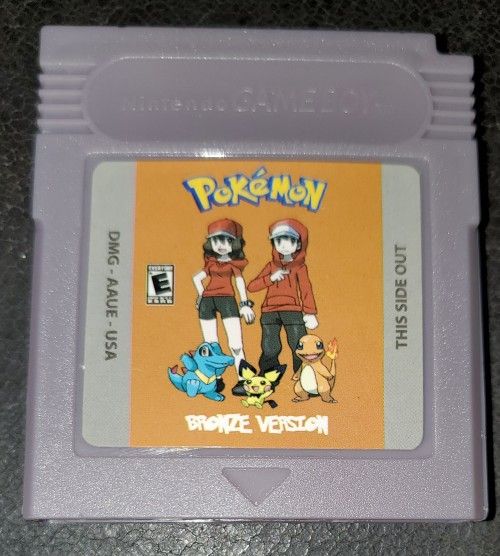 Pokemon Bronze GBC Rom Hack Custom Video Game Cartridge Gameboy Color