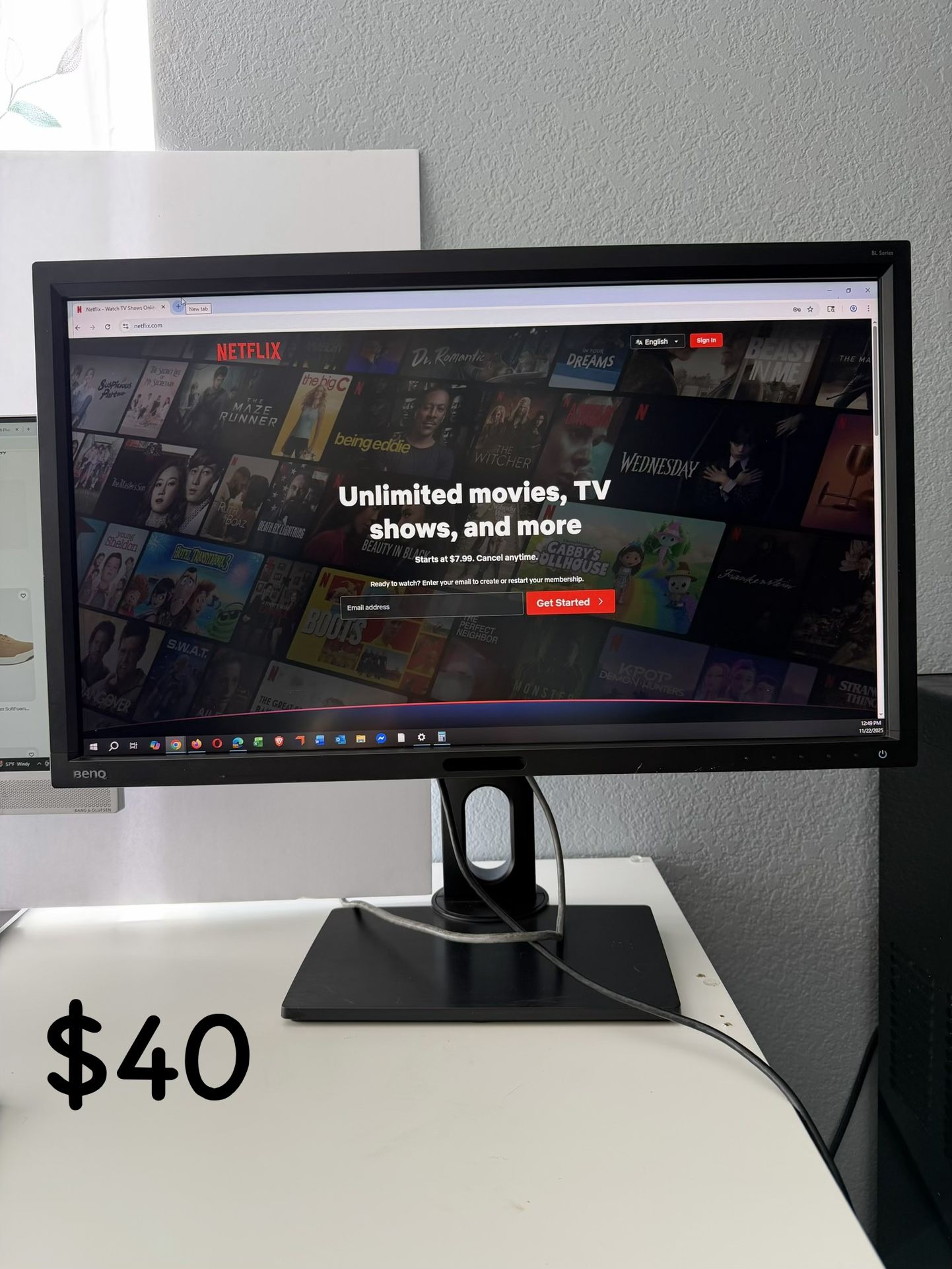 Monitor 27” BenQ LCD Display 1920x1080 60Hz