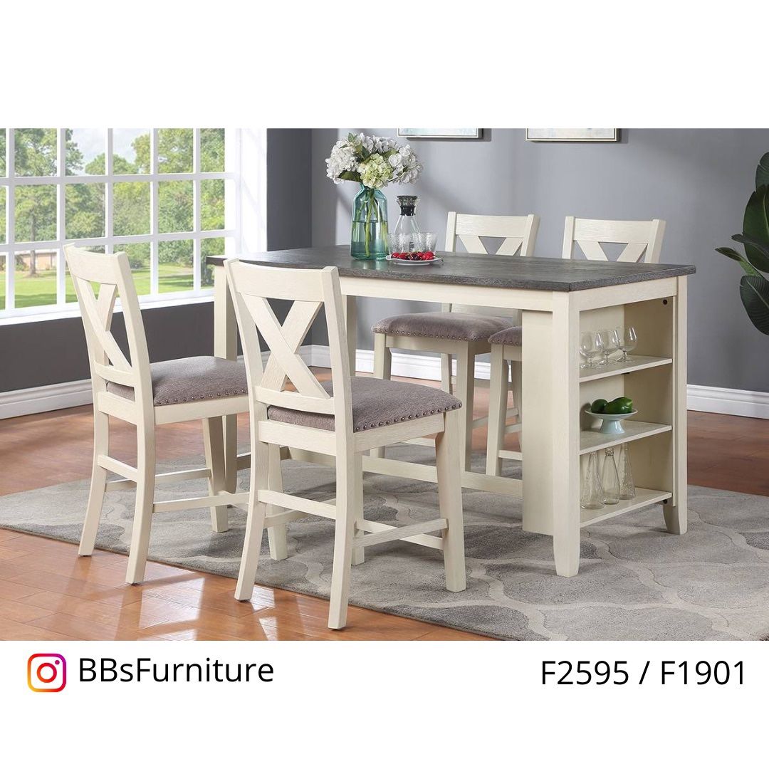 Gray Counter Height Dining Table Set (Free Delivery) Dining sets