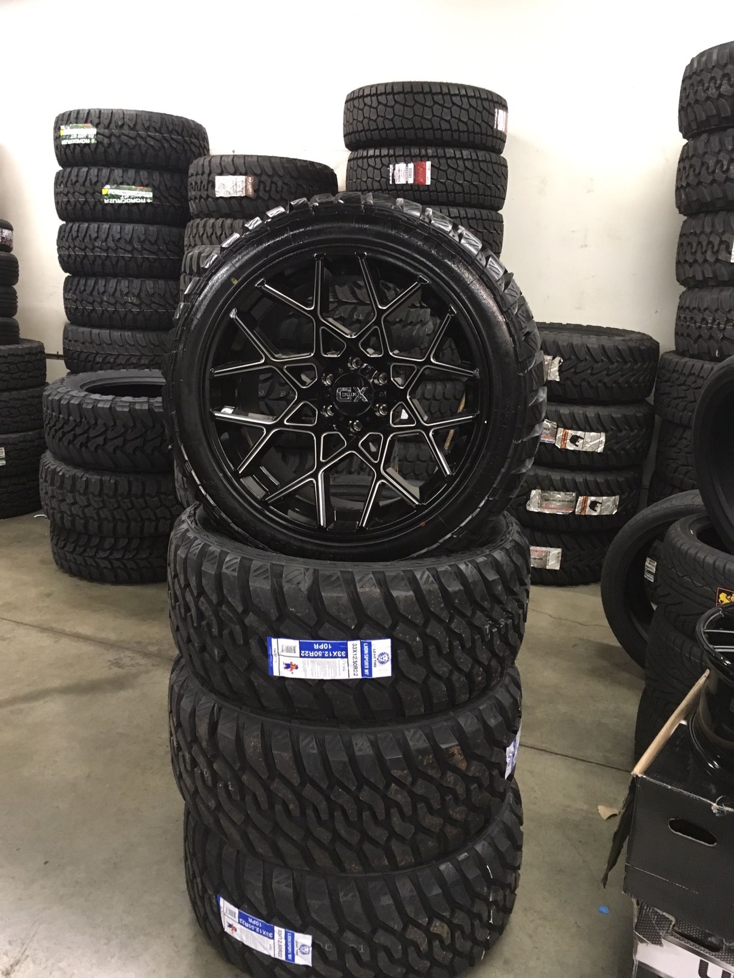22X12 XD WHEELS XD831 & 33” MT FIT CHEVY GMC TACOMA 4Runner