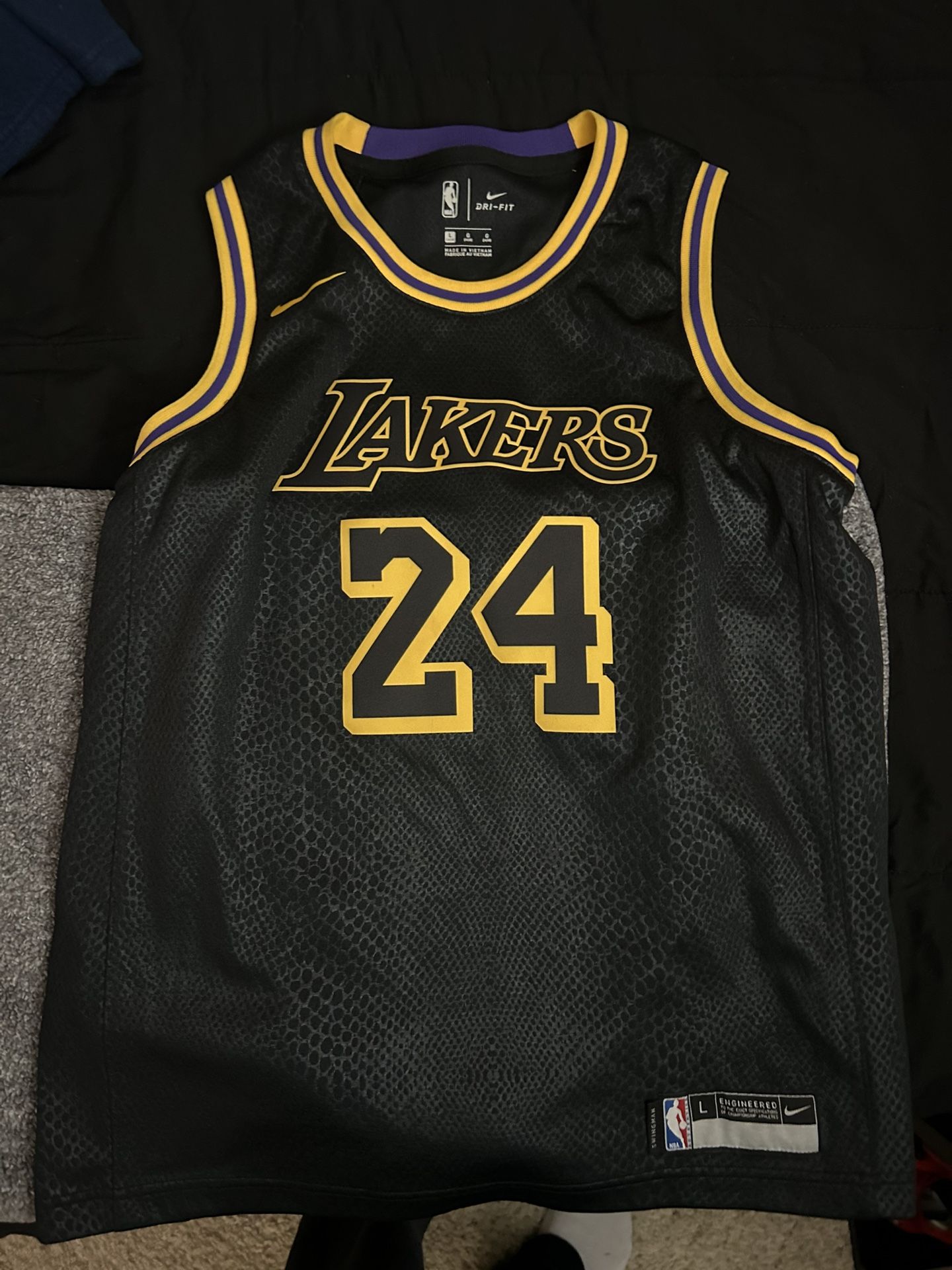 Lakers Kobe Black Mamba Jersey