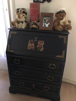 Asian Secretary desk, solid wood