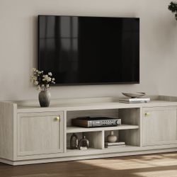 New assembled TV Stand Entertainment Center - 67" TV Console for Living Room Modern TV Stand for Bedroom, Media Console with Shelf and Cabinet, Entert