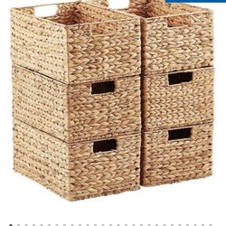Set Of 6 Container Store Baskets 
