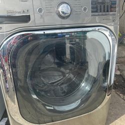 LG Washer And Black Steel 