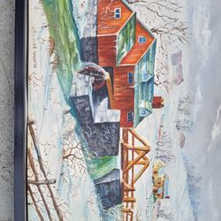 Oil On Board By F. Sanders