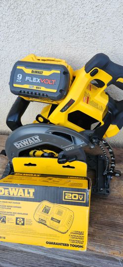 Dewalt Skillsaw 7 1/4 Tool Battery 9ah Flex Rapid charger
