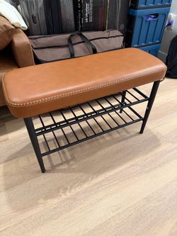 Shoe Bench with Padded Seat