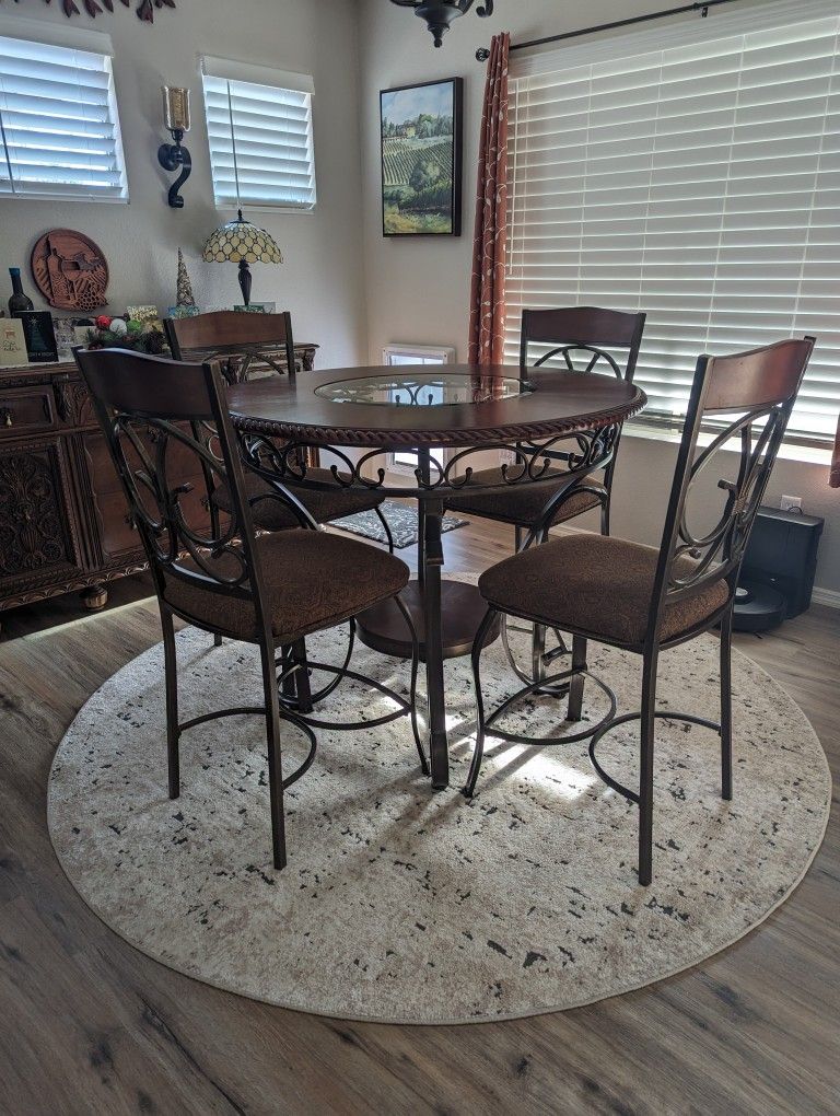 Glambrey Counter Height Table And Chairs, Ashley Furniture 