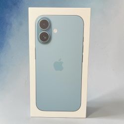 Empty Apple iPhone 16 Box Only - Teal 128GB (No Phone)