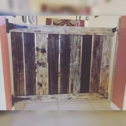 Custom made Pallet baby or pet gate. Hinge or sliding door.