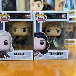 The Witcher Funko Pop Duo - Geralt + Yennefer - Near Mint