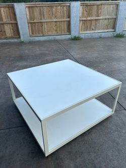 Coffee Table With Metal Base