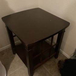 Wood end tables