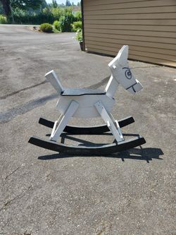 Large Wooden Rocking Horse