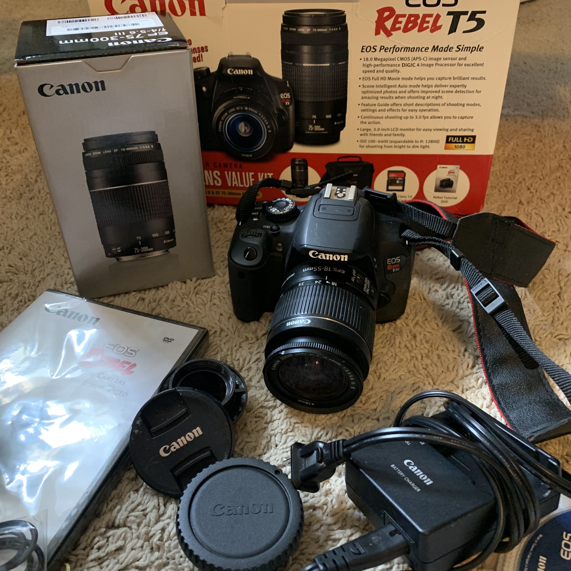 Rebel T5 camera for sale
