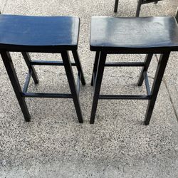 2 Black Stools