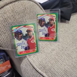 Fleer Star Stickers  Bo Jackson Rookie/Eric Davis Baseball Card $15 each