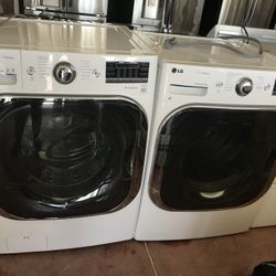 LG Jumbo Sizes Washer And Electric Dryer Used 