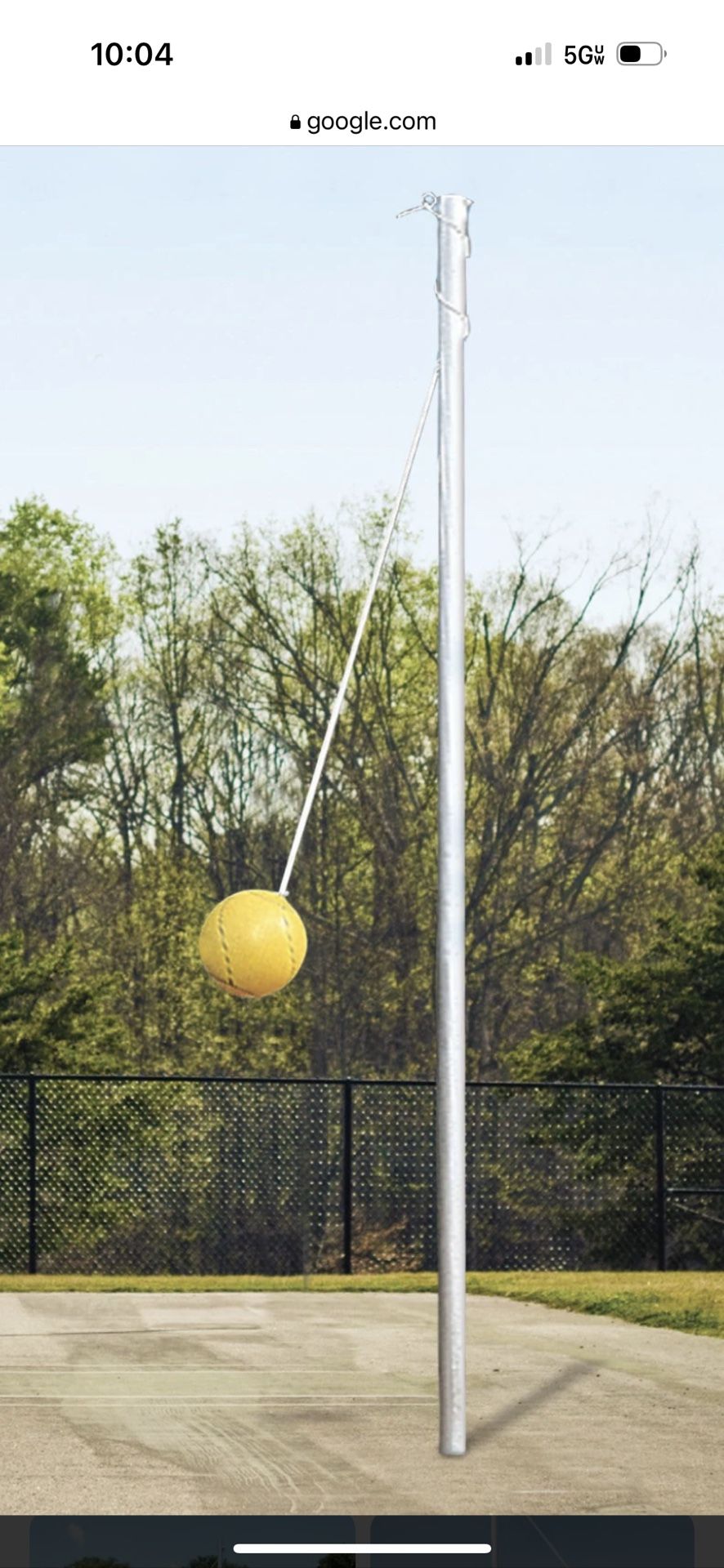 In Ground Tetherball Set $25 With Ball