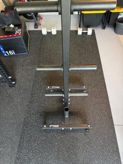 TITAN Weight Plate and Barbell Storage Tree